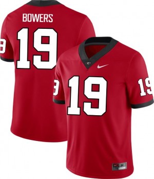 #19 Brock Bowers Georgia Bulldogs Alumni Football Men Jersey - Red