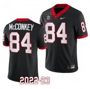 #84 Ladd McConkey Georgia Bulldogs Mens Alumni Football Jersey - Black