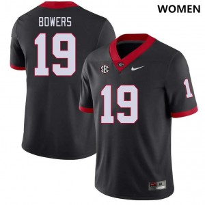 #19 Brock Bowers Georgia Bulldogs For Women's Alumni Football Jersey - Black
