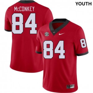 #84 Ladd McConkey Georgia Bulldogs College Football Youth(Kids) Jersey - Red