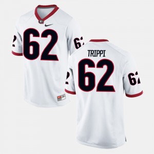 #62 Charley Trippi Georgia Bulldogs Mens Alumni Football Game Jersey - White