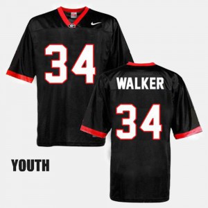 #34 Herschel Walker Georgia Bulldogs College Football Youth(Kids) Jersey - Black