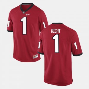 #1 Mark Richt Georgia Bulldogs For Men Alumni Football Game Jersey - Red