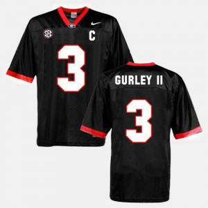 #3 Todd Gurley II Georgia Bulldogs College Football Mens Jersey - Black