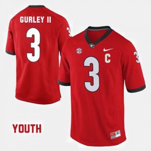 #3 Todd Gurley II Georgia Bulldogs Kids College Football Jersey - Red