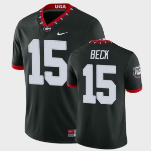 #15 Carson Beck Georgia Bulldogs 100th Anniversary College Football For Men's Jersey - Black