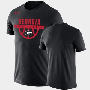 Georgia Bulldogs Performance Basketball Drop Legend For Men T-Shirt - Black