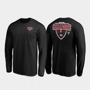 Georgia Bulldogs Hometown Lateral Long Sleeve 2020 Sugar Bowl Champions For Men T-Shirt - Black