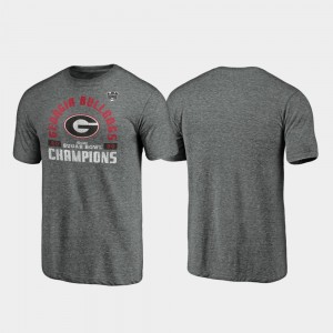 Georgia Bulldogs 2020 Sugar Bowl Champions Offensive Tri-Blend For Men T-Shirt - Gray