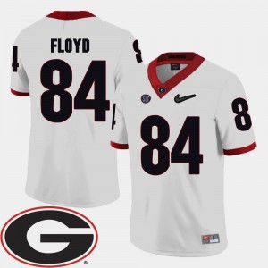 #84 Leonard Floyd Georgia Bulldogs Men's 2018 SEC Patch College Football Jersey - White