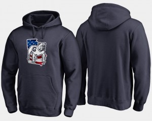 Georgia Bulldogs For Men's Big & Tall Banner State Hoodie - Navy