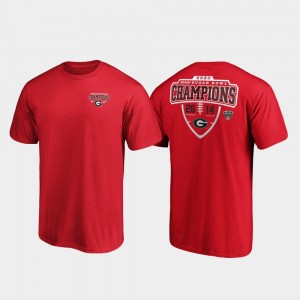 Georgia Bulldogs 2020 Sugar Bowl Champions Hometown Lateral For Men T-Shirt - Red