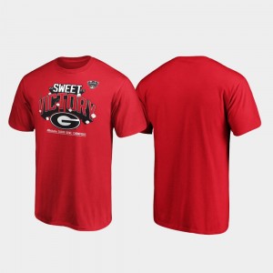 Georgia Bulldogs 2020 Sugar Bowl Champions Men Receiver T-Shirt - Red