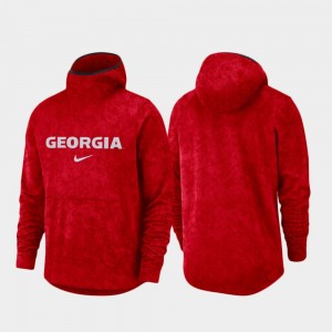 Georgia Bulldogs Basketball Team Logo Pullover Spotlight Mens Hoodie - Red