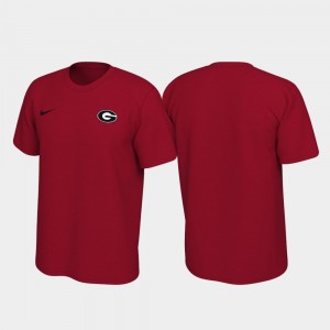 Georgia Bulldogs Men Legend Left Chest Logo T-Shirt - Red