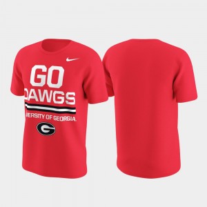 Georgia Bulldogs Performance Local Verbiage For Men's T-Shirt - Red