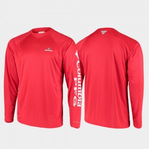 Georgia Bulldogs Men's PFG Terminal Tackle Long Sleeve Omni-Shade T-Shirt - Red