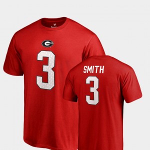 #3 Roquan Smith Georgia Bulldogs College Legends For Men Name & Number T-Shirt - Red