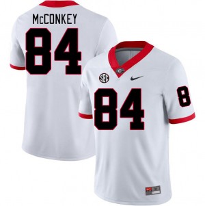 #84 Ladd McConkey Georgia Bulldogs College Football For Men Jersey - White