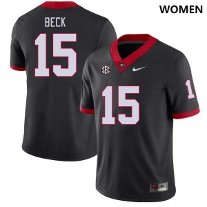#15 Carson Beck Georgia Bulldogs For Women's Football Jersey - Black